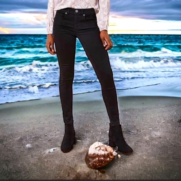 Women's Jeans Charcoal Gray Ann Taylor LOFT Jeans Modern Skinny Jeans Size 29/8 - Picture 1 of 5